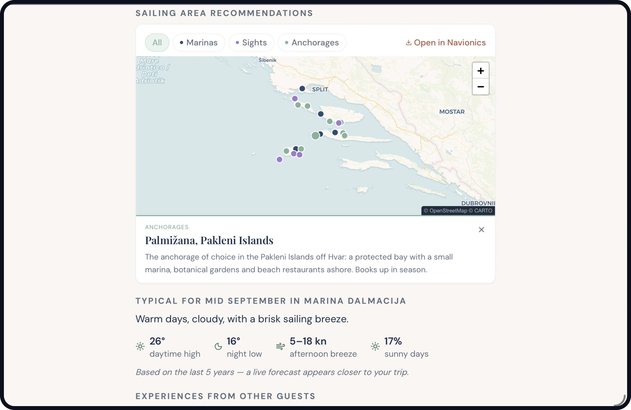 Guest check-in: Where they can sail, and what is worth the detour.